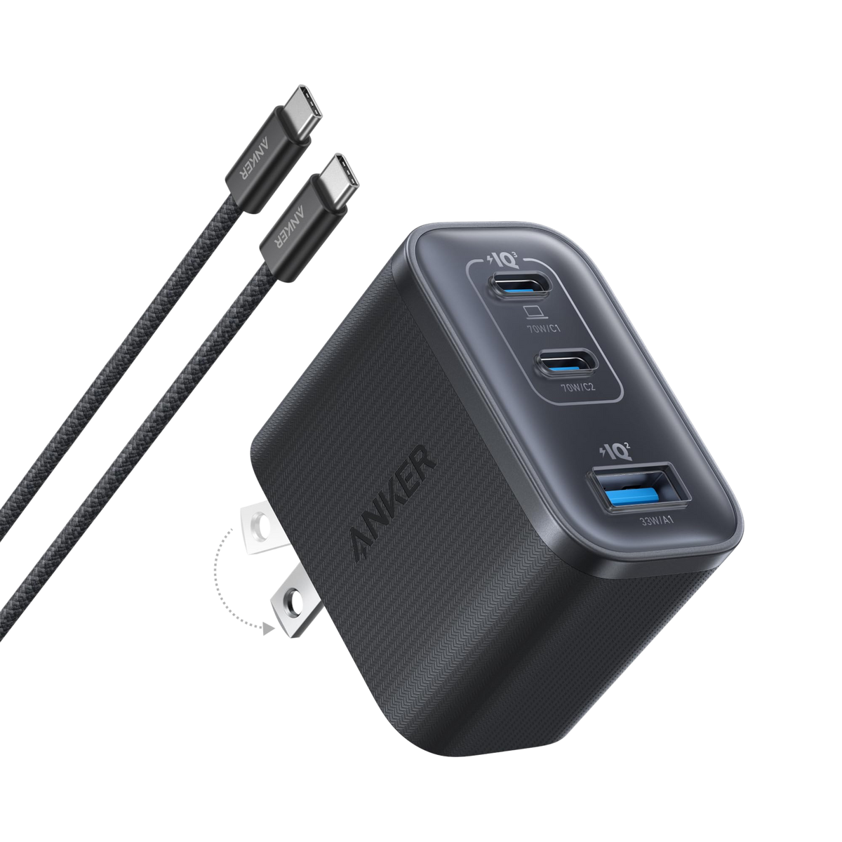 Nano Charger (70W, 3 Ports) J5