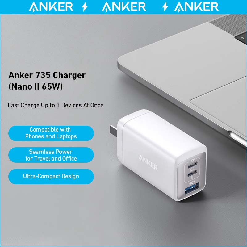 Refurbished 735 Charger (Nano II 65W) A8