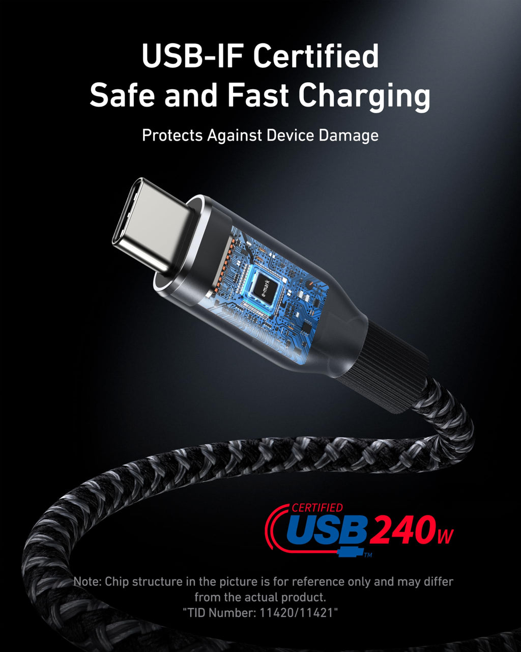 Prime Charging Docking Station with 240W USB-C to USB-C Cable U8