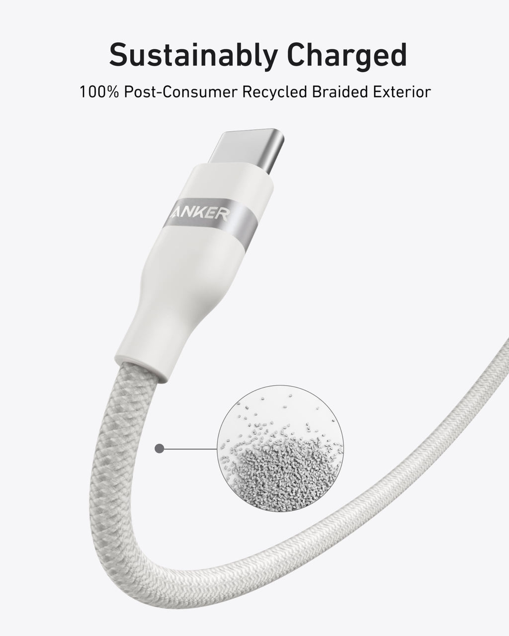USB-C to USB-C Cable (3 ft / 6 ft, 240W, Upcycled-Braided) E6