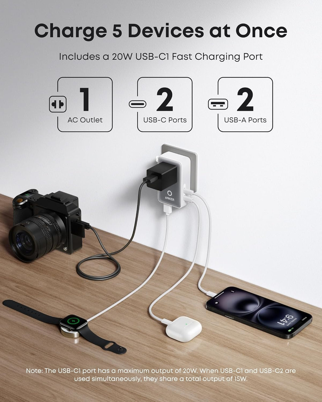 Laptop Power Bank (25K, 165W, Built-In and Retractable Cables) Y4
