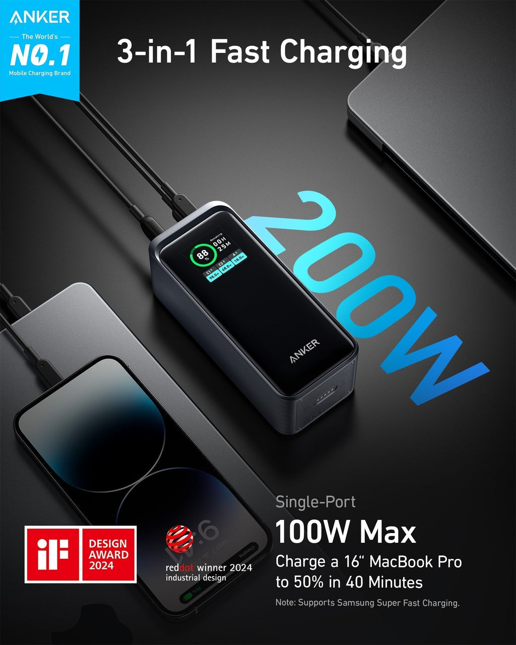 Prime Power Bank (20K, 200W) A5
