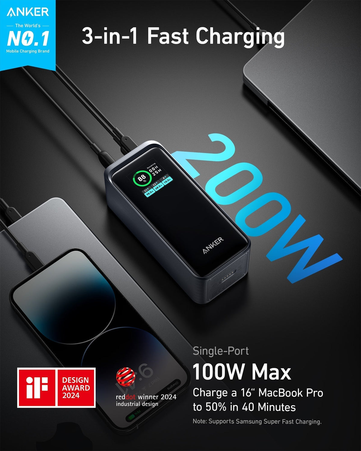 Prime Power Bank (20K, 200W) A5