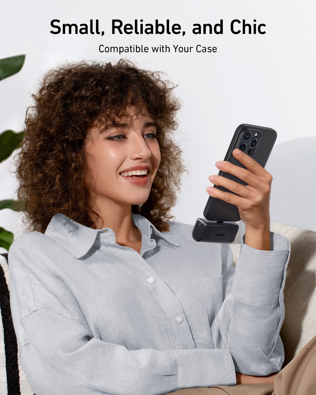 Nano Power Bank (22.5W, Built-In USB-C Connector) S0
