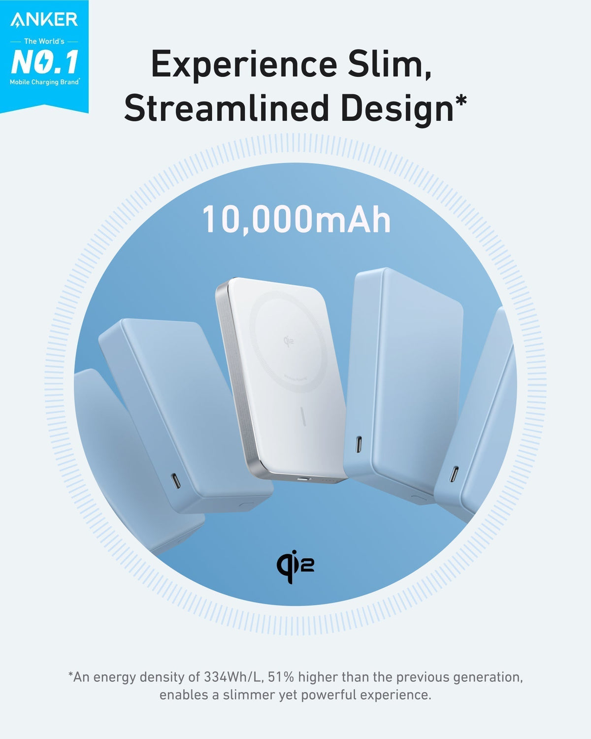 MagGo Power Bank (10K, Slim) | Customizable Z1