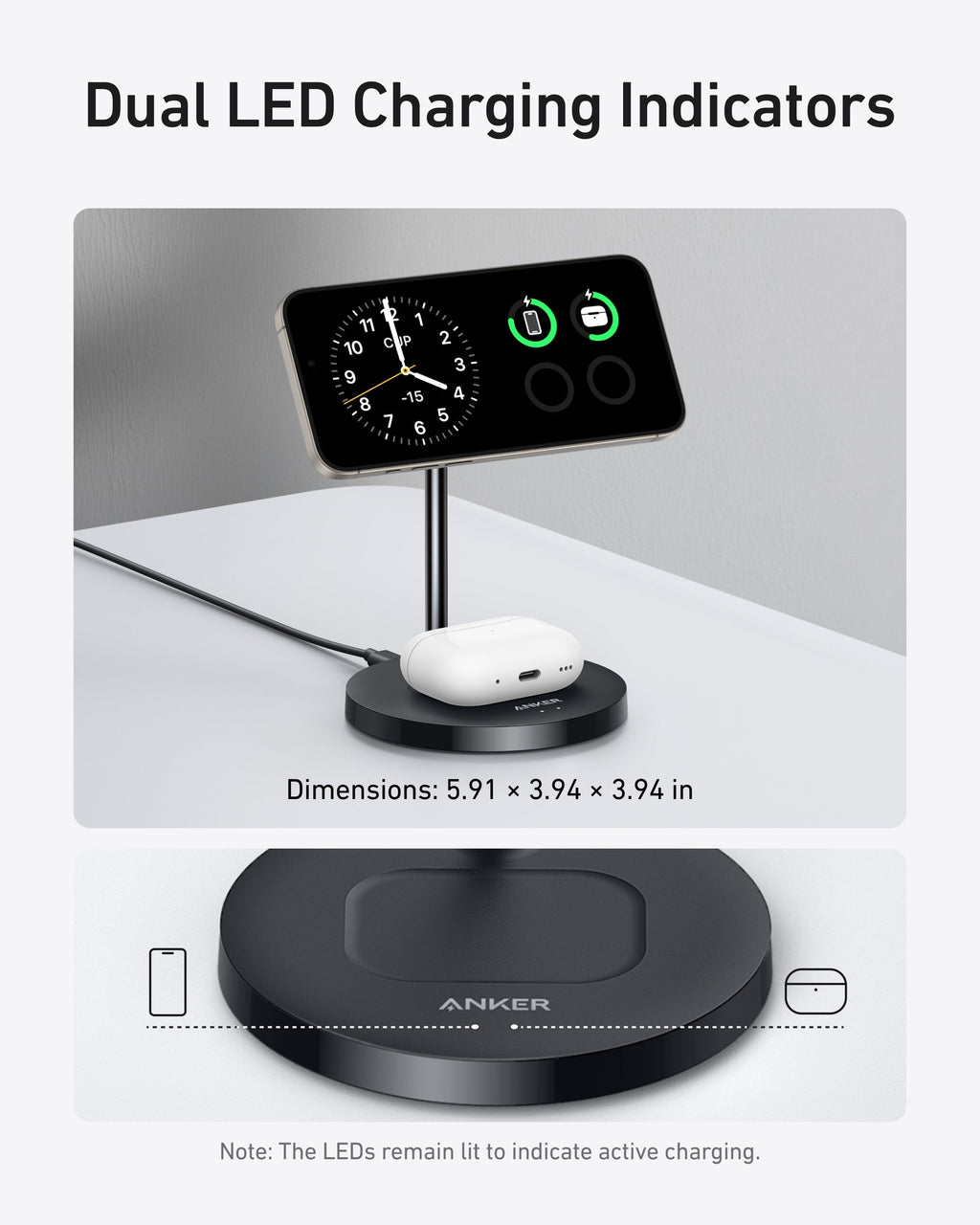 Refurbished MagGo Wireless Charger (2-in-1, Stand) X1