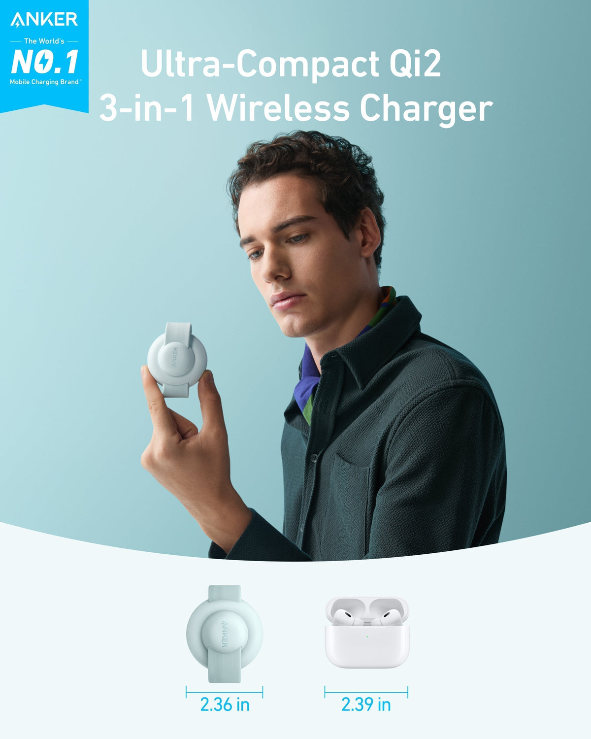 MagGo Wireless Charging Station (3-in-1, Foldable Pad) Z2
