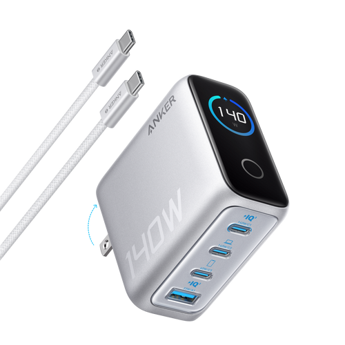 Charger (140W, 4-Port, PD 3.1) with USB-C Cable S2