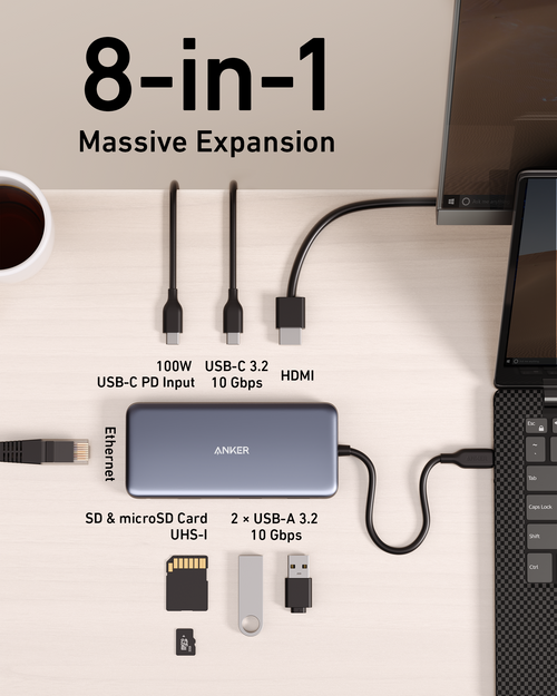 555 USB-C Hub (8-in-1) Y6