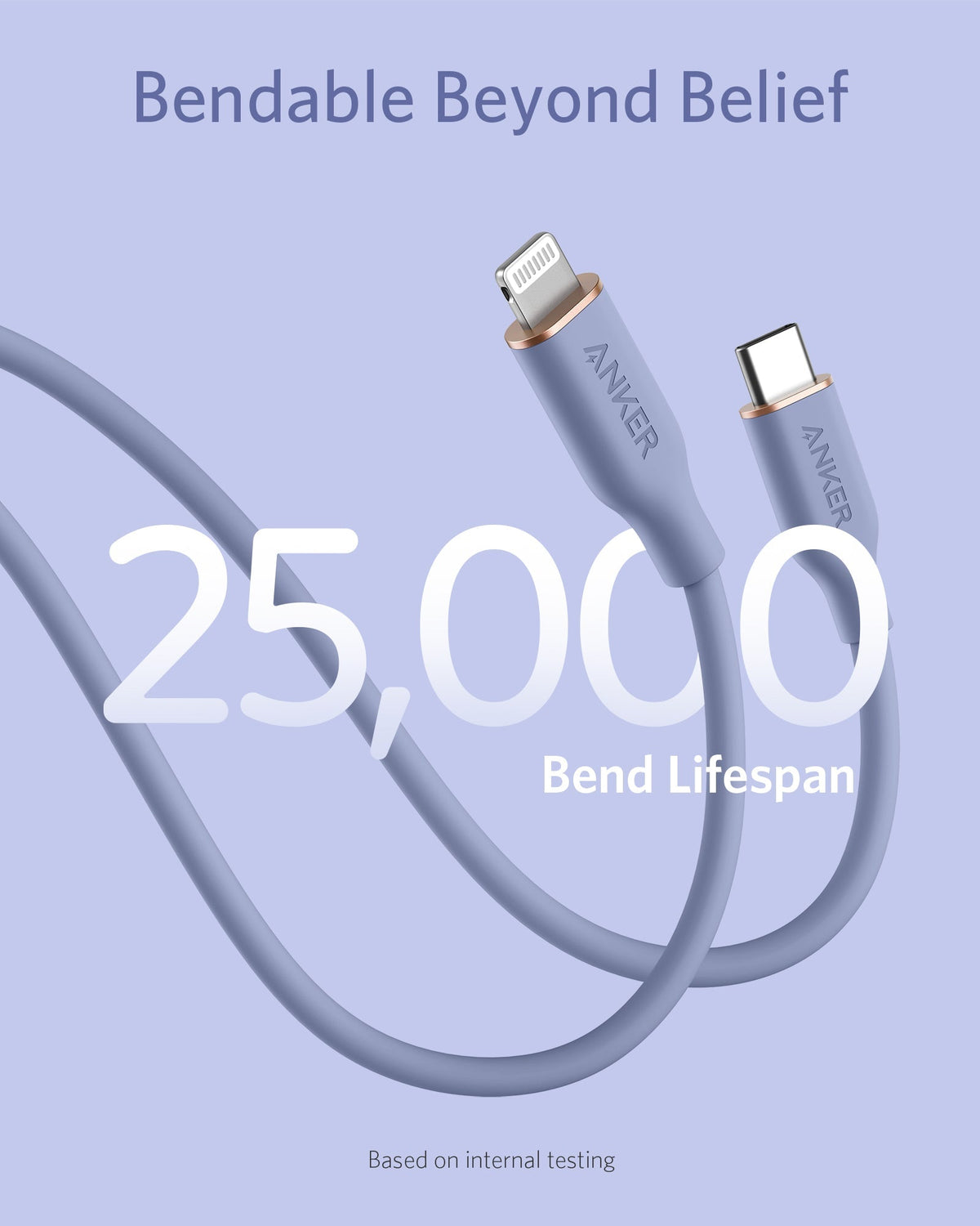 641 USB-C to Lightning Cable (Flow, 3 ft Silicone) Q6